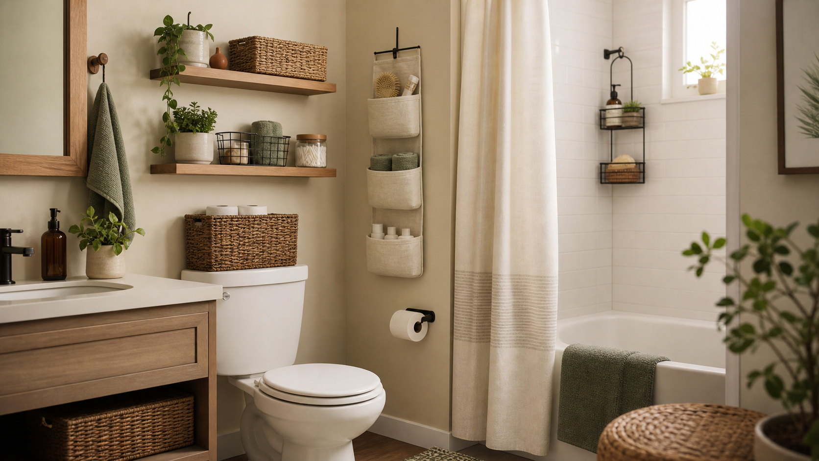 Small bathroom storage ideas for renters